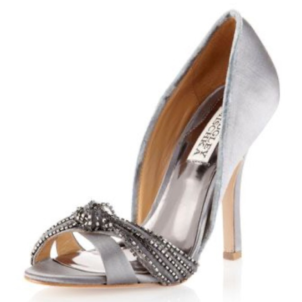 Badgley Mischka ‘Ryanne’ Satin Heels with Bow